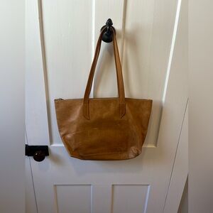 Satchel. Made in Savannah Georgia Distressed Leather Classic Tote Tan